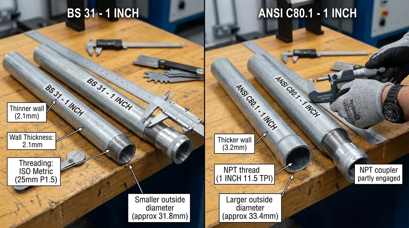 BS 31 vs ANSI C80.1: Understanding Global Conduit Standards