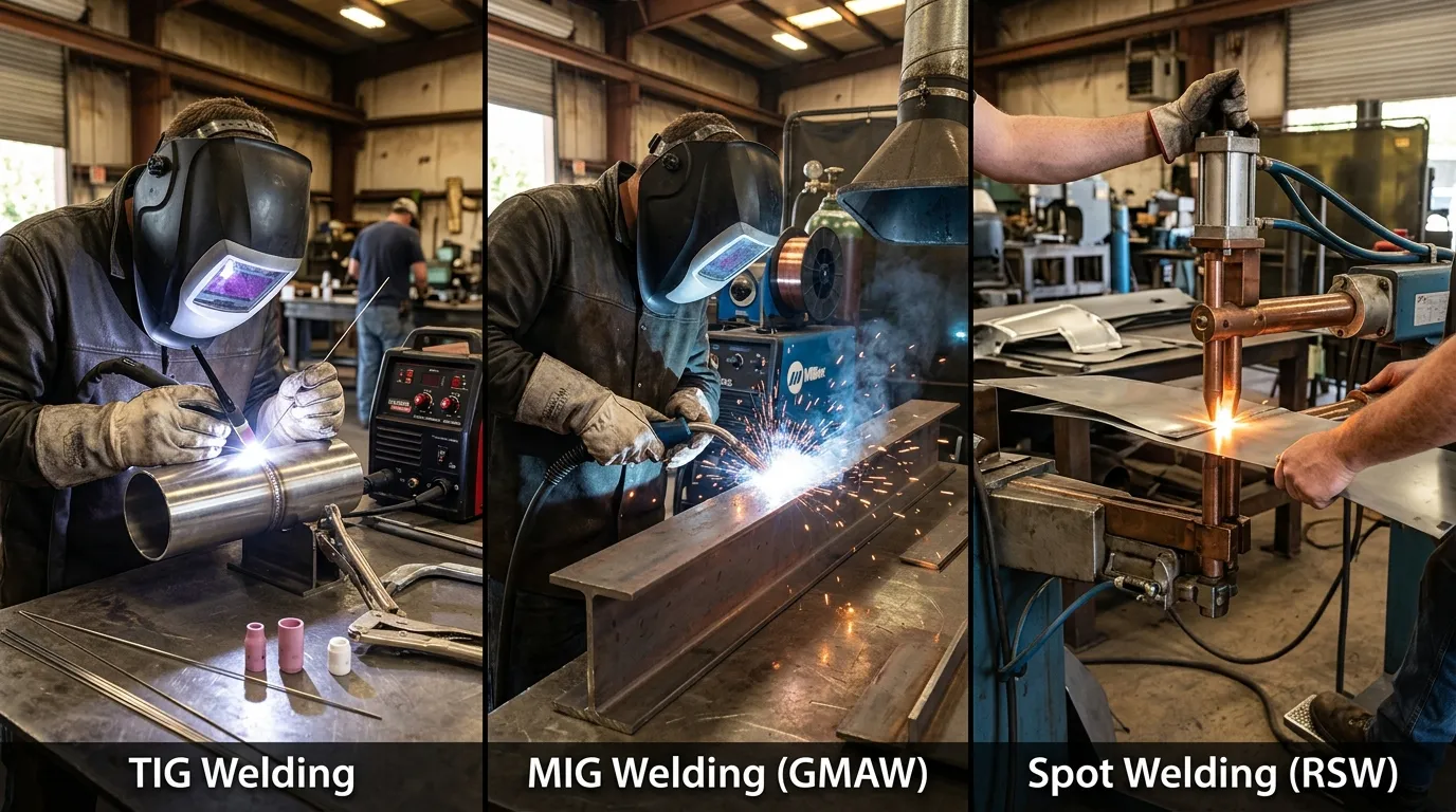 TIG vs MIG vs Spot Welding: Which Method for Your Assembly?